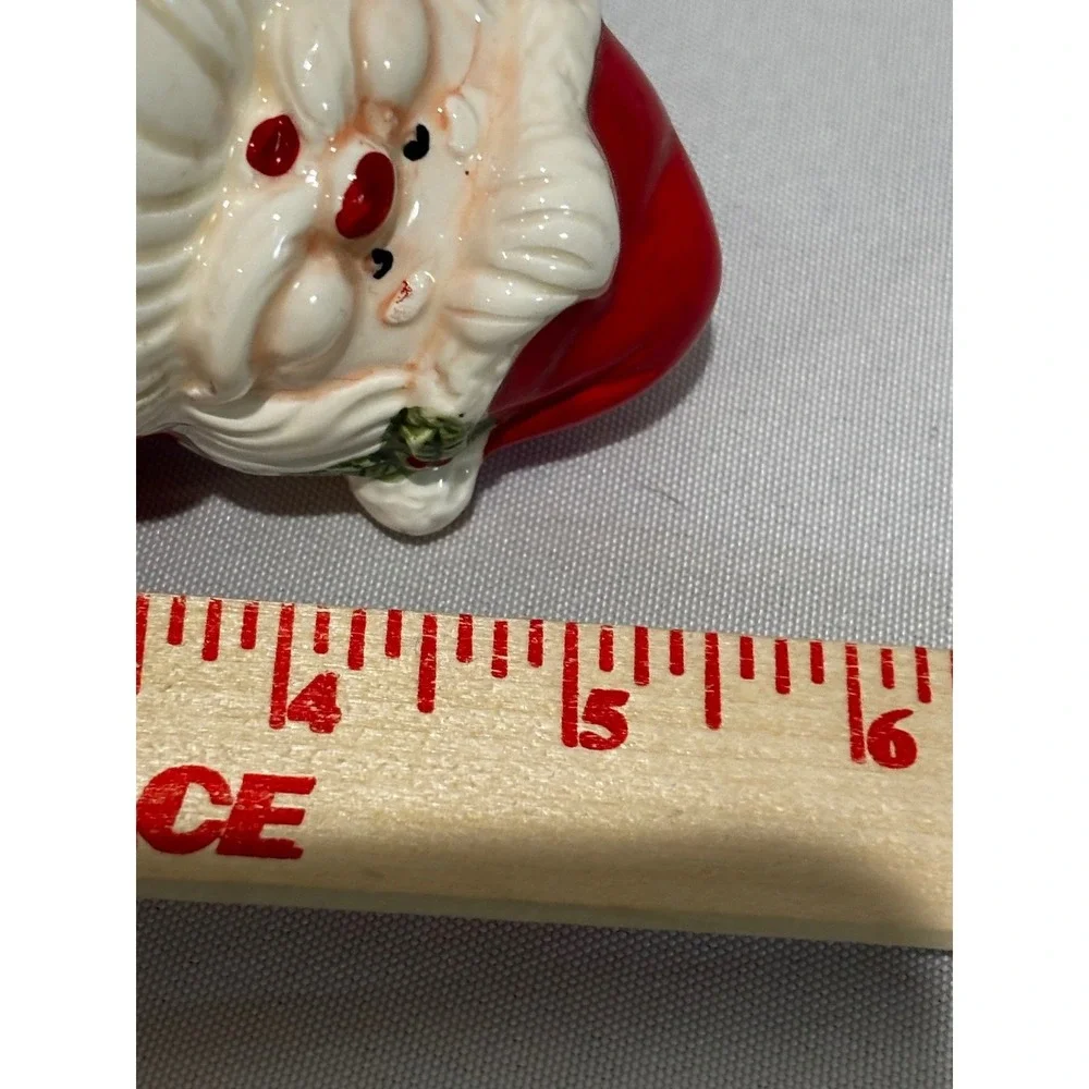 Vintage Ceramic Santa Claus Coin Penny Bank Christmas Teddy Festive Holiday cute